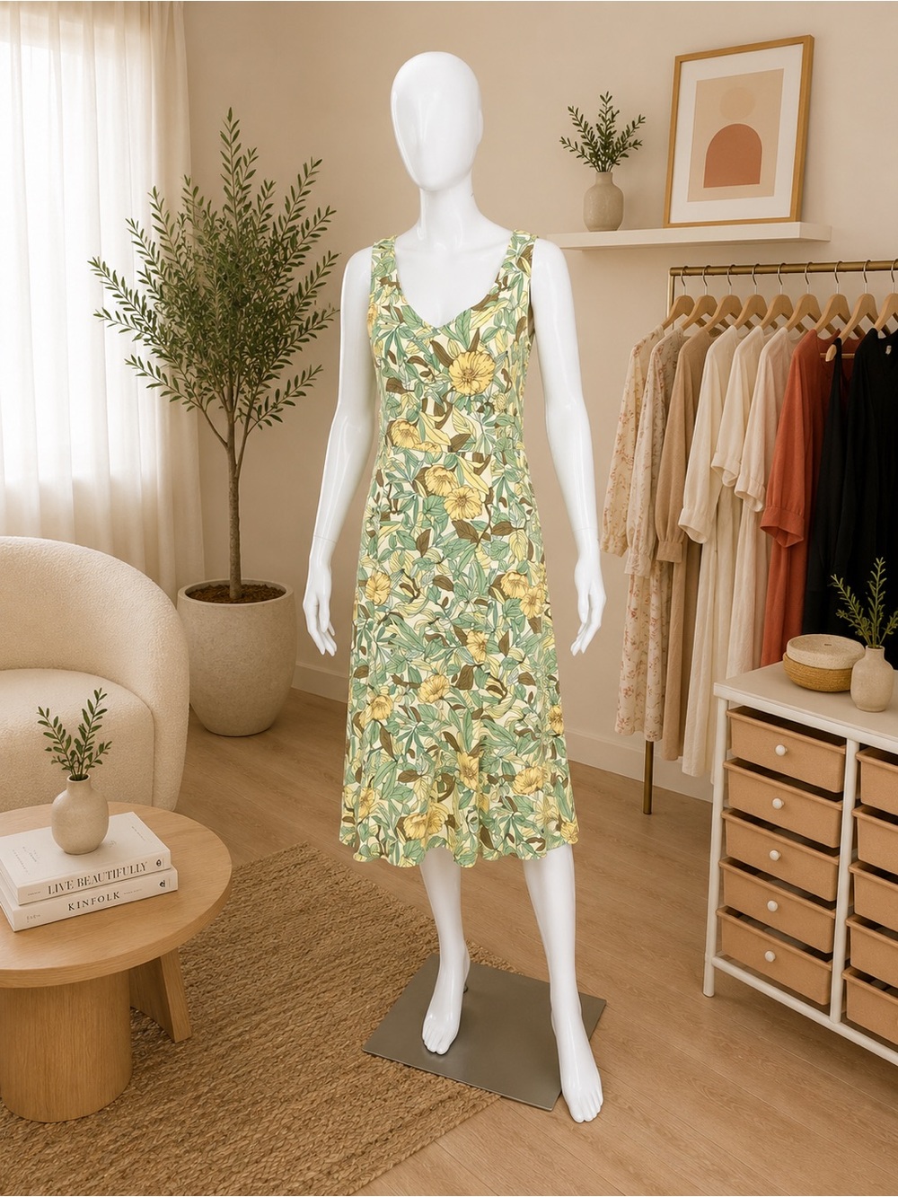 NWOT Eddie Bauer Floral Print Maxi Dress